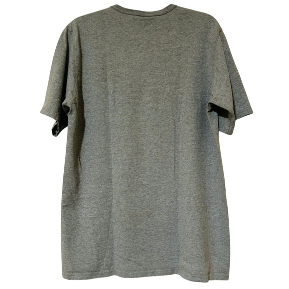 Champion Men's Large Gray Logo Tee‎ Classic Fit Embroidered Logo Sleeve Patch - Picture 3 of 7